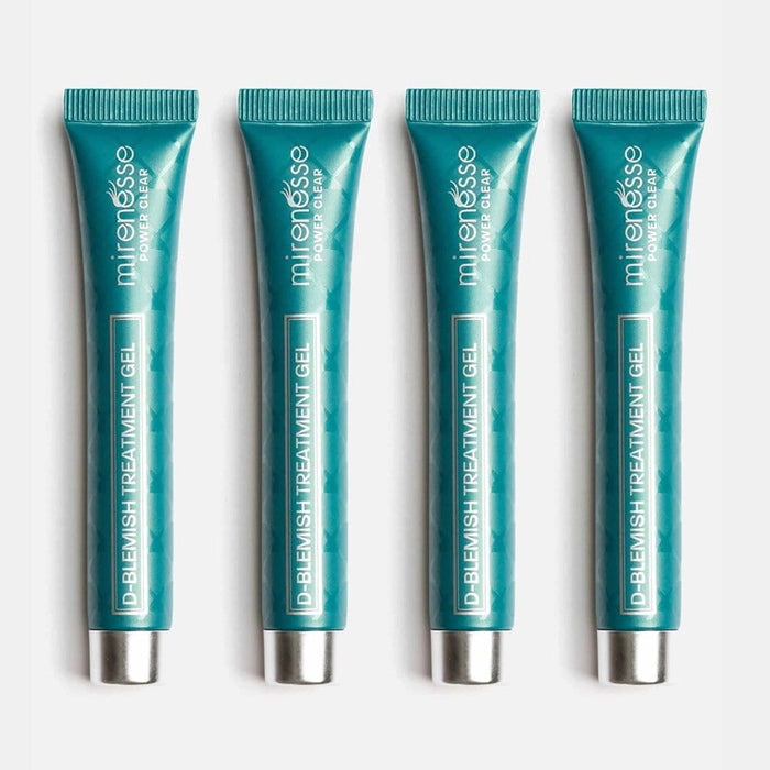 MIRENESSE ACNE 40g / 1.4oz Power Clear D-Blemish Treatment Gel Mini Kit X4  - Acne + Rosacea