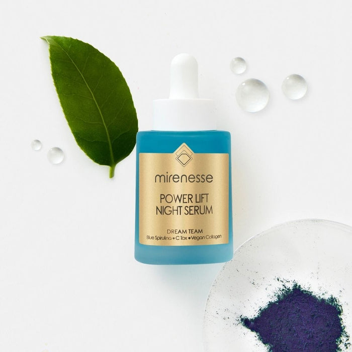 MIRENESSE SKINCARE 30g/ 1.05oz Power Lift Night Serum - Snow Mushroom Vitamin C Algae Collagen