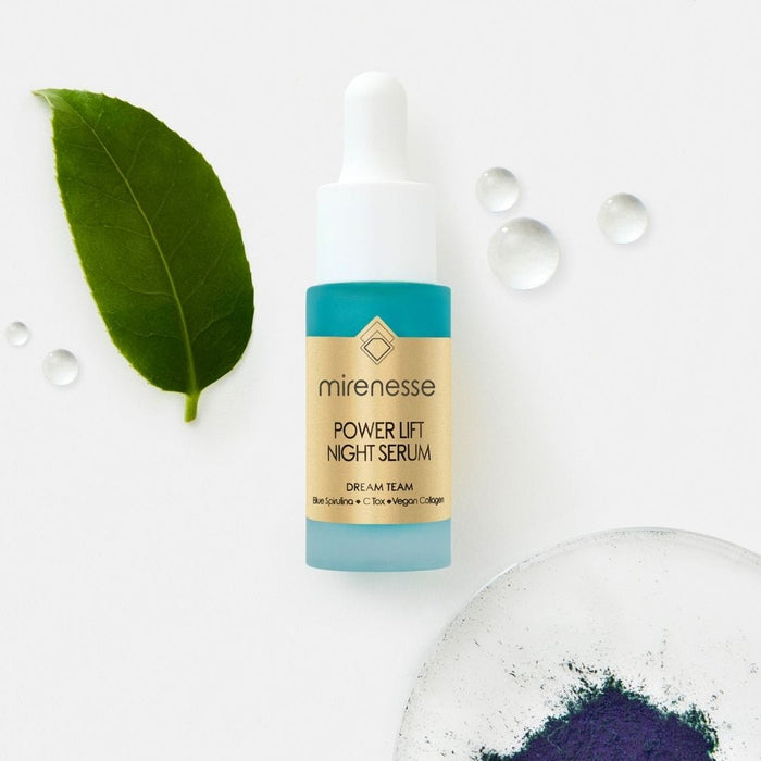 MIRENESSE SKINCARE 10g/ 0.35oz Power Lift Night Serum Mini- Snow Mushroom Vitamin C Algae Collagen