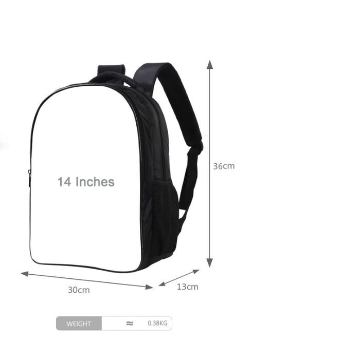 Lightweight primary school kindergarten backpack by Ancient Energy with shoulder straps, designed for young children.