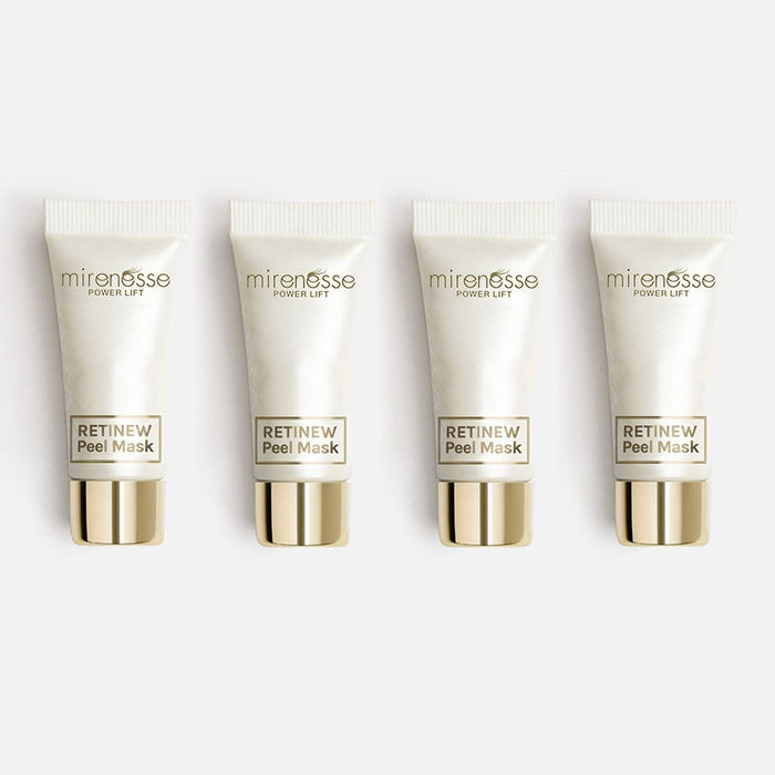 MIRENESSE MASK Retinew Peel Mask 4pce Kit- Retinol/Lactic Acid/Rosehip Oil 5g/0.17oz