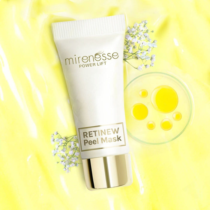 MIRENESSE MASK Retinew Peel Mask 4pce Kit- Retinol/Lactic Acid/Rosehip Oil 5g/0.17oz