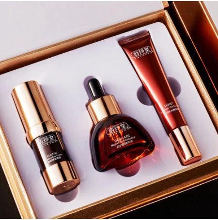 Mandotos Revitaluxe Eye Cream Duo with hydrating formula for men and women, showing two sleek cream containers.