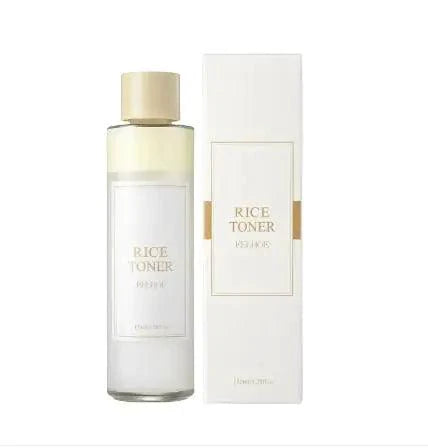 Mandotos Rice Face Toner bottle showing hydrating and moisturizing formula for nourishing skin.