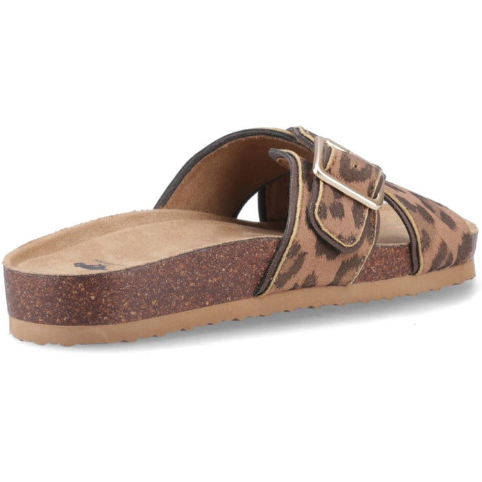 Rocket Dog Annie Tigg Leopard Textile Women's Tan Sandals