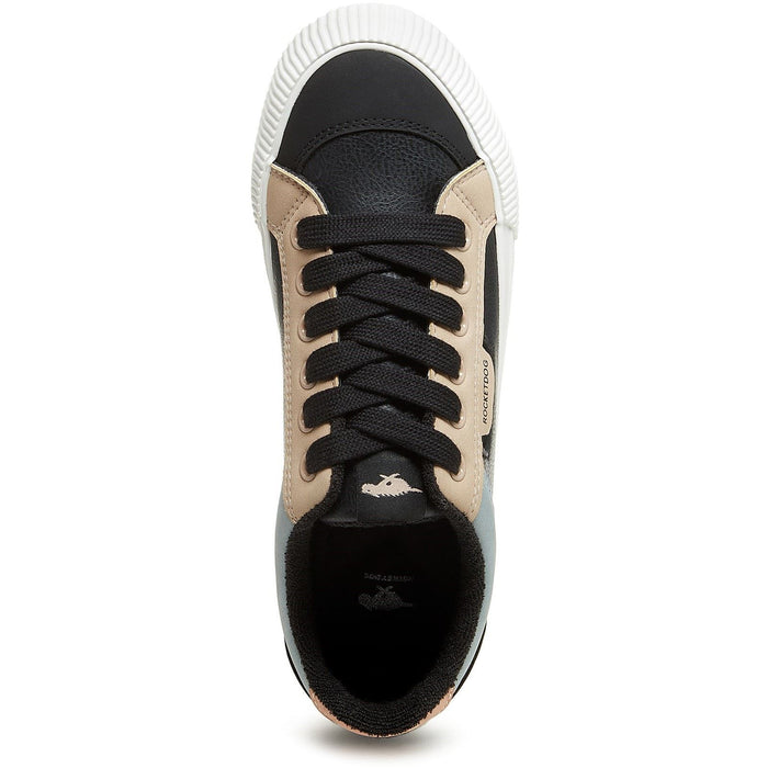 Rocket Dog Cheery Blocked Sporty Synthetic Women's Black Combo Trainers