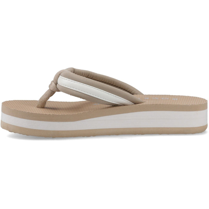 Rocket Dog Monica Nylon PU Textile Women's Tan/Off White Flip Flops