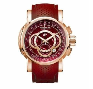 Mandotos RT men's rose gold luxury sport watch with a sleek round dial, metal band, and sporty design.