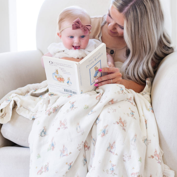 Saranoni Peter Rabbit™ Bamboo Rayon Muslin/Lush Blankets