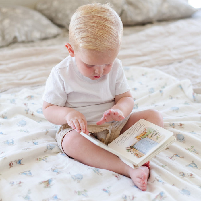 Saranoni Peter Rabbit™ Bamboo Rayon Muslin/Lush Blankets