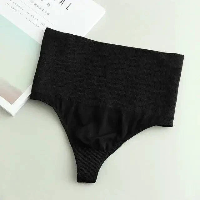 Mandotos seamless women's thong underwear in soft, stretchy fabric showing smooth fit and minimal coverage.