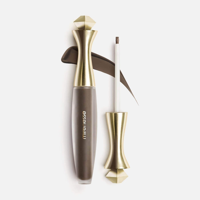 MIRENESSE BROW 4.3g/0.15oz / 4.Dark brown Secret Weapon Mighty Brow 48hr Shaping Gel 4. Dark Brown- Eyebrow