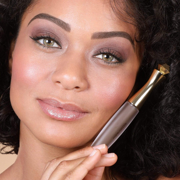 MIRENESSE BROW 4.3g/0.15oz / 4.Dark brown Secret Weapon Mighty Brow 48hr Shaping Gel 4. Dark Brown- Eyebrow