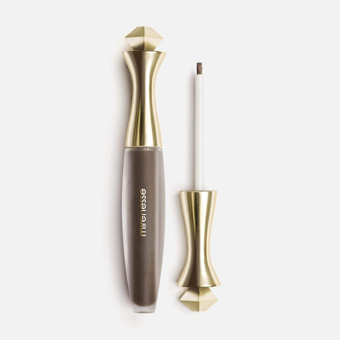 MIRENESSE BROW 4.3g/0.15oz / 4.Dark brown Secret Weapon Mighty Brow 48hr Shaping Gel 4. Dark Brown- Eyebrow