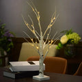 Mandotos Serenity Silver Birch LED light featuring a realistic birch tree design with warm LED illumination.
