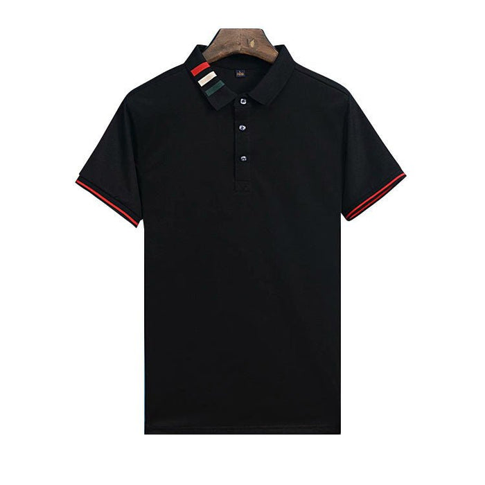 Ancient Energy short-sleeved summer business polo shirt in breathable fabric, featuring a classic collar and button front.
