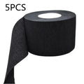 Disposable barber neck shield by MANDOTOS, clear plastic protective barrier for client neck during haircuts.