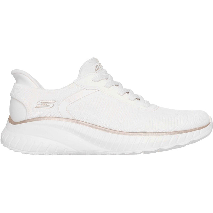 Skechers BOBS Sport Squad Chaos Textile Women's White/Gold Standard Trainers