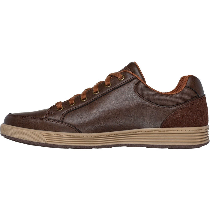 Skechers Cavell Sparkman Polyurethane Men's Chocolate Standard Lace-Up Shoes