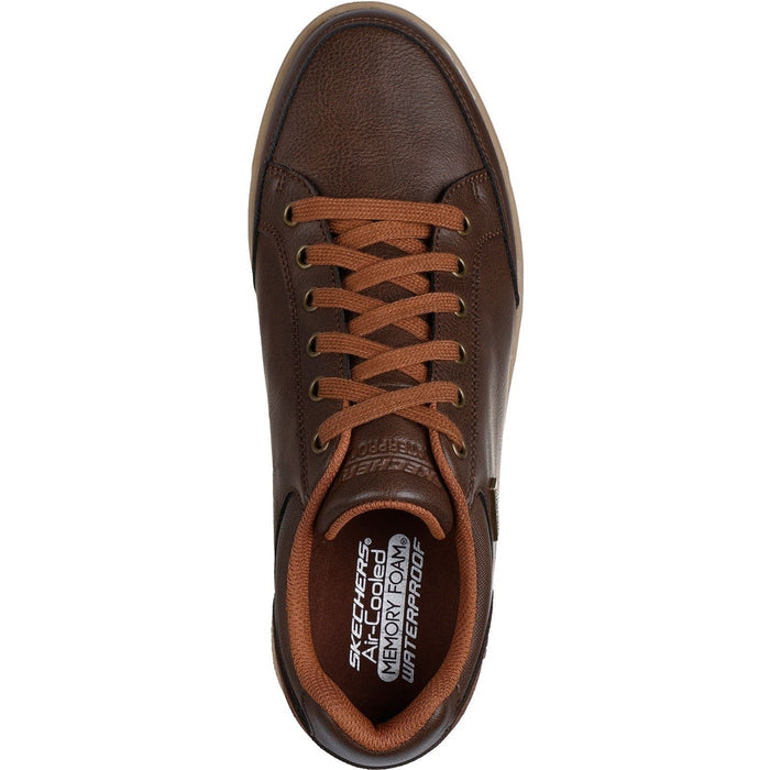 Skechers Cavell Sparkman Polyurethane Men's Chocolate Standard Lace-Up Shoes