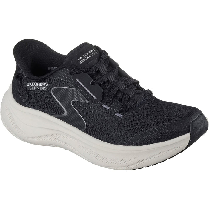 Skechers Cloud Plush Horizon Synthetic Women's Black/White Trainers