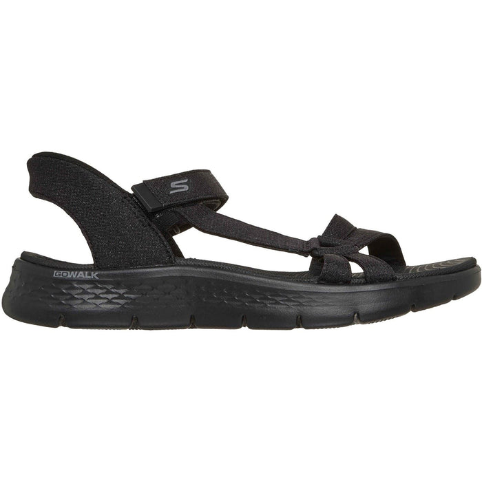 Skechers GO WALK Flex Illuminate Textile Women's Black Standard Sandals