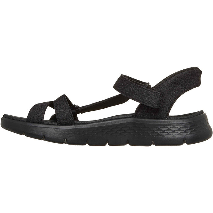 Skechers GO WALK Flex Illuminate Textile Women's Black Standard Sandals