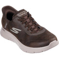 Skechers GO WALK Flex Smooth Motion Textile Men's Brown Trainers