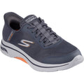 Skechers Mens Arch Fit 2.0 Simplicity 2 216602WW-CCOR Charcoal/Orange Lace Up Shoes