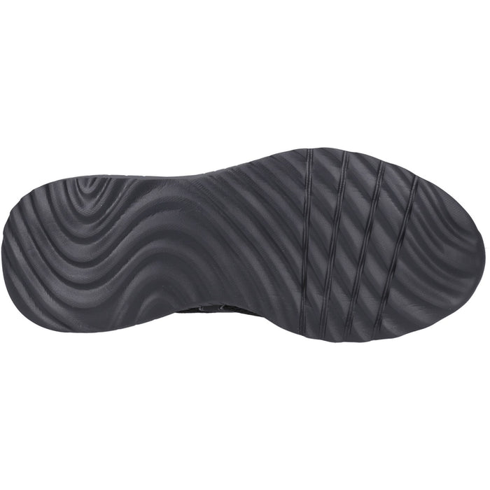 Skechers Mens Bobs Squad Chaos Elevated Drift 118034-BBK Black Lace Up Shoes