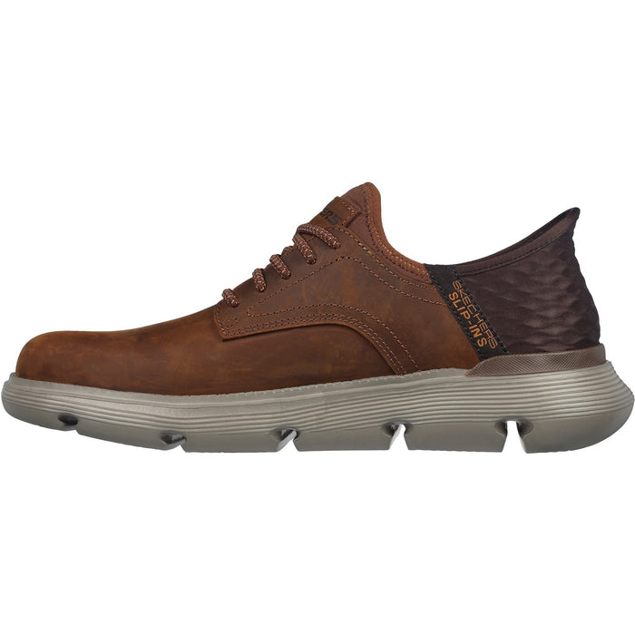 Skechers Mens Garza Gervin 205046-CDB Dark Brown Lace Up Shoes
