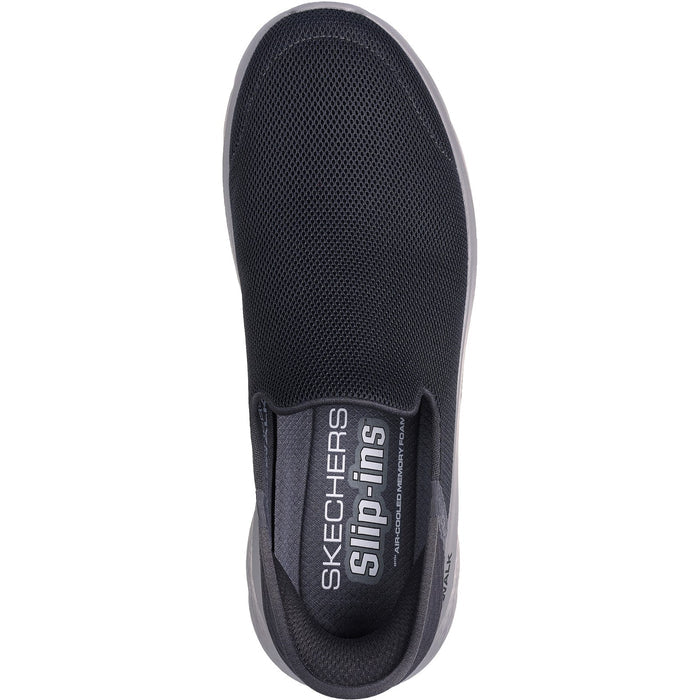 Skechers Mens Go Walk Flex No Hands 216491-DKGY Dark Grey Slip On Shoes