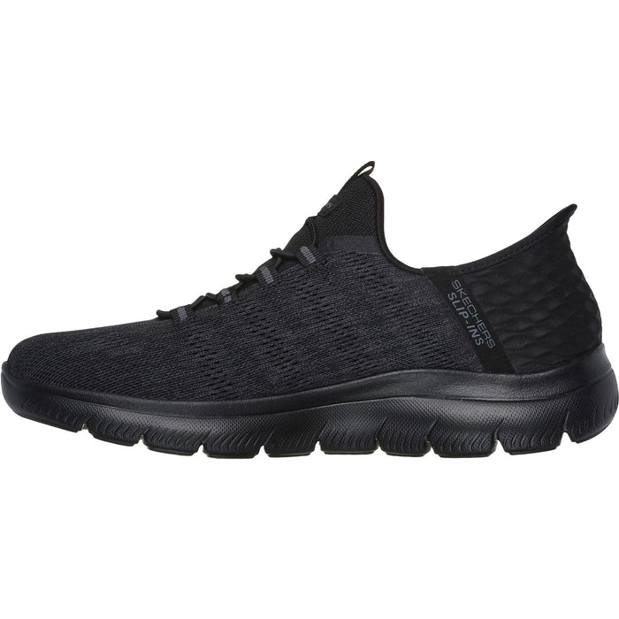 Skechers Mens Summits Key Pace 232469-BBK Black Slip On Shoes