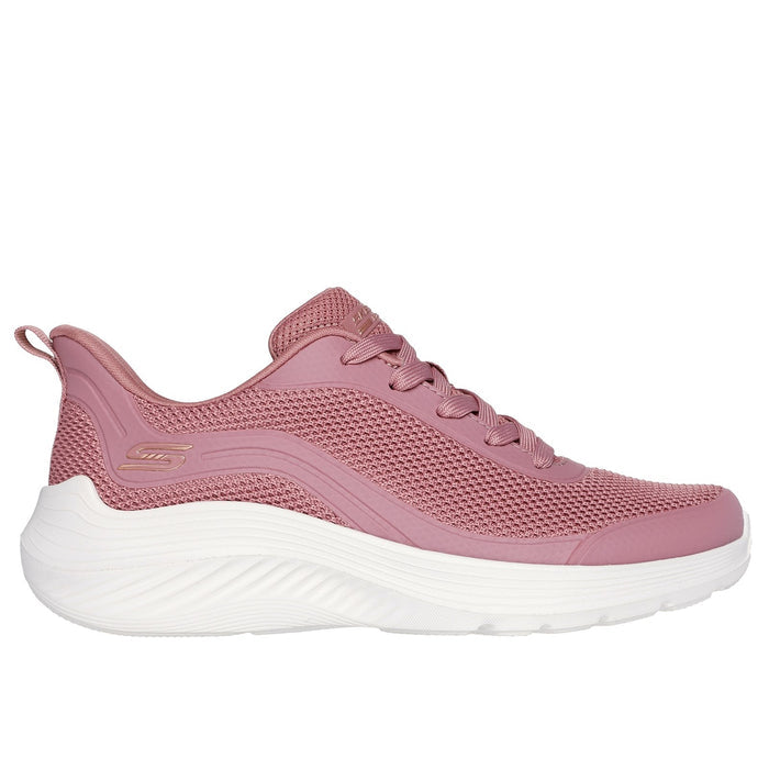 Skechers Womens Bobs Squad Waves Still Wading 117483-ROS Rose Lace Up Shoes