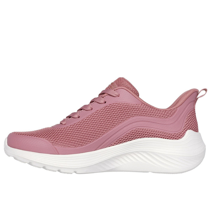 Skechers Womens Bobs Squad Waves Still Wading 117483-ROS Rose Lace Up Shoes