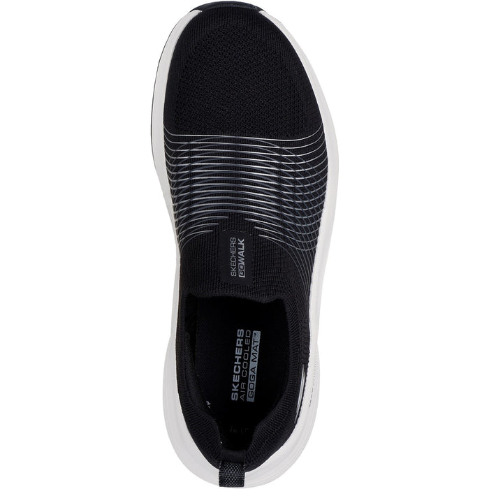 Skechers Womens GO WALK Max Walker Sally 125052-BKW Black/White Slip On Shoes