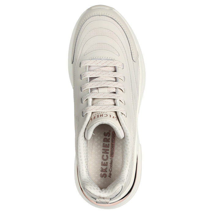 Skechers Womens Hazel Step N Flow 177575-NAT Natural Lace Up Shoes