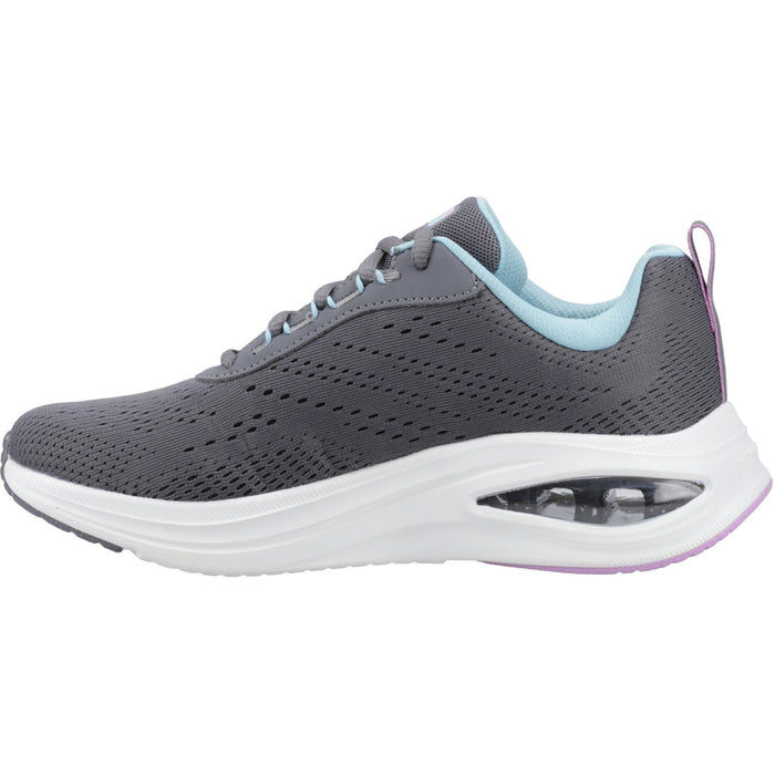 Skechers Womens Skech-Air Meta - Aired Out 150131-CCMT Charcoal/Multi Lace Up Shoes