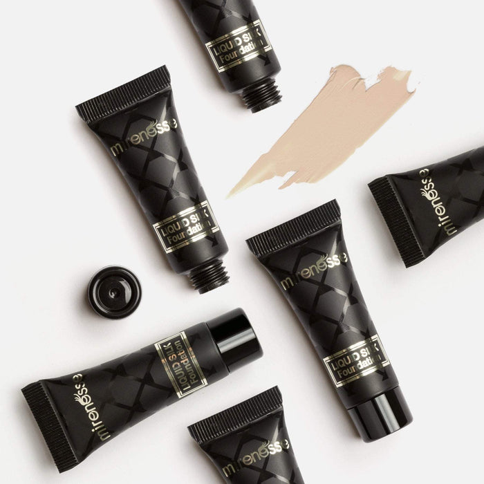 MIRENESSE PACK Skin Clone Liquid Silk Foundation SPF15 Mini Kit X10 5g