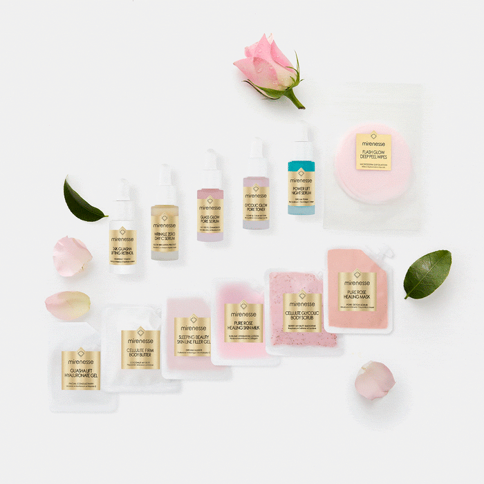 Mirenesse SKINCARE Skin Routine - Go To Skincare Minis 12pce Travel KIt