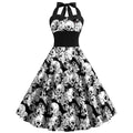 Skull Spider Web Halloween Dress