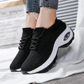 Mandotos women's sports shoes with flying knit sock design, lightweight and flexible athletic sneakers for active wear.
