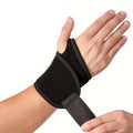 Mandotos sports pressure wristband for badminton, basketball, and tennis, suitable for men and women, shown on a wrist.