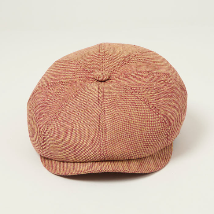 Stetson Hatteras Classic Linen Bakerboy Cap - Red
