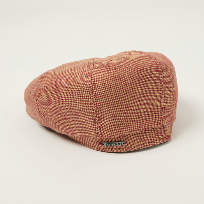Stetson Hatteras Classic Linen Bakerboy Cap - Red