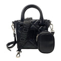 Steve Madden BBABI quilted mini tote bag with top handle and gold hardware, stylish and compact for everyday use.