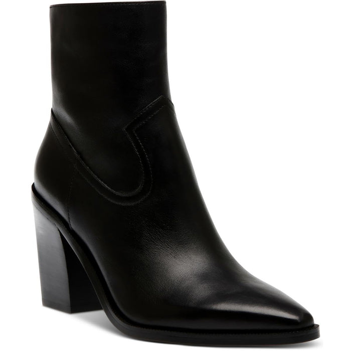 Steve Madden Elene women's leather boot by Mandotos International, featuring a sleek design and ankle-height style.