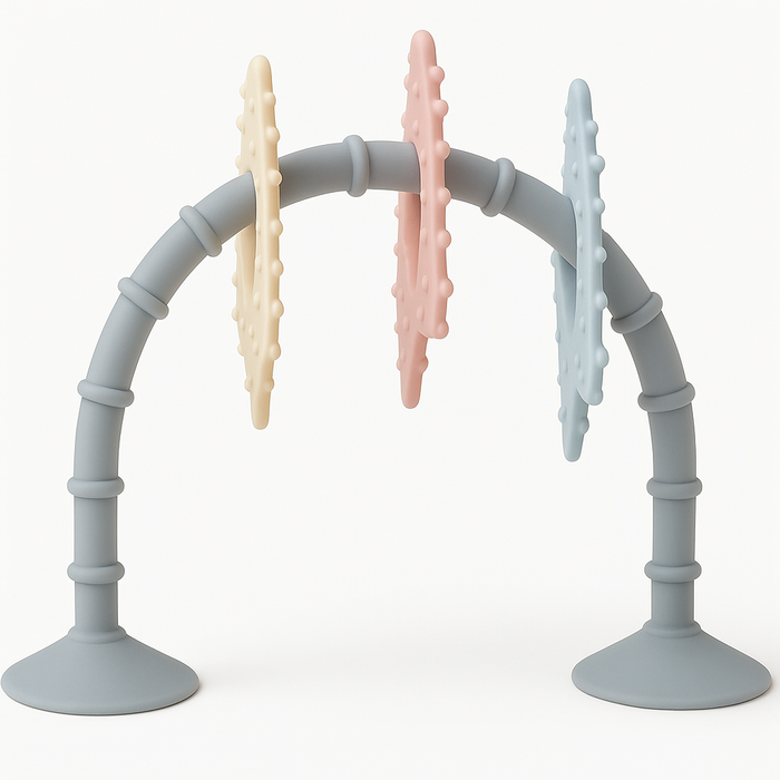 Stick 'n' Play Sensory Star Toy and Teether | For Baths, Highchairs and more