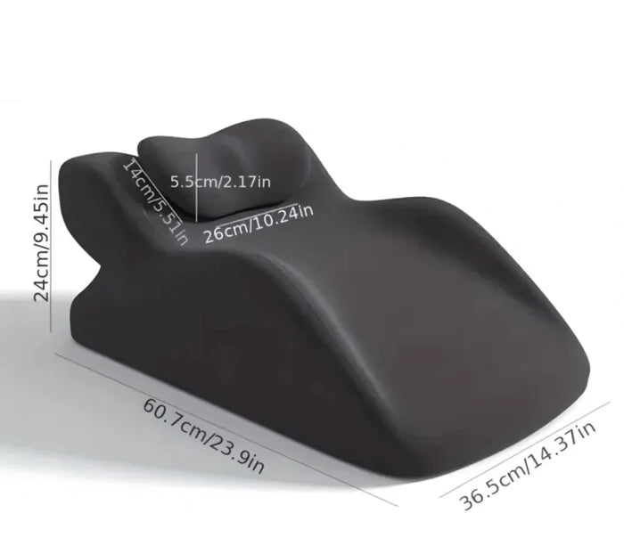 Mandotos stomach sleeper pillow with contoured design for comfortable side and stomach sleeping support.