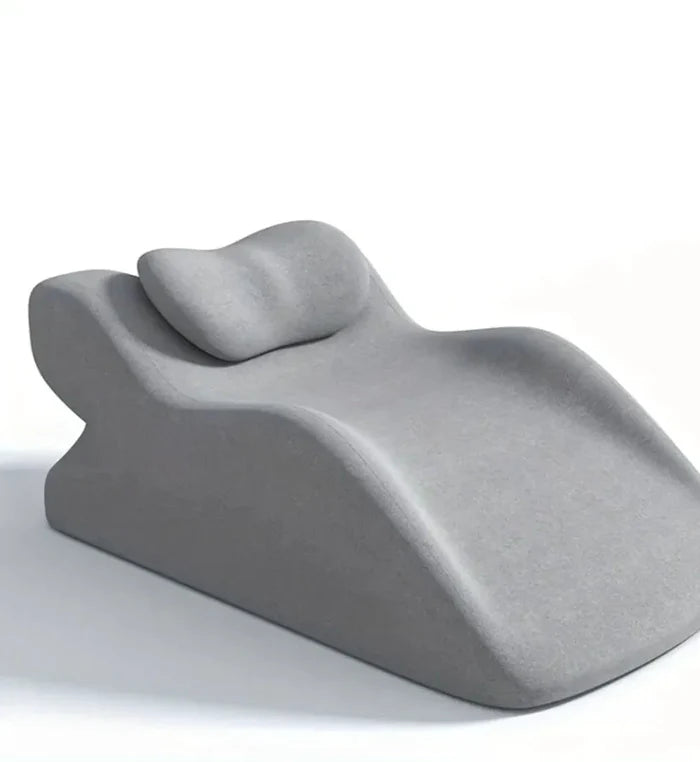 Mandotos stomach sleeper pillow with ergonomic design and soft fabric for comfortable side sleeping support.